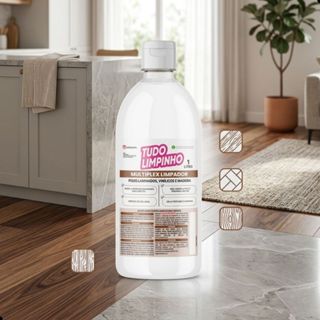 Multiplex Limpador da Tudo Limpinho Limpa Pisos Laminados, Vinículos e Madeira 1L em Oferta na Shopee