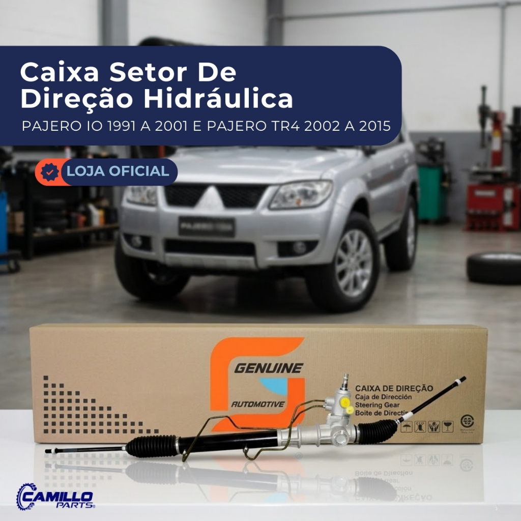 Caixa Setor Direção Hidráulica Mitsubishi Pajero TR4 2002 a 2015 Pajero IO 1992 a 2001