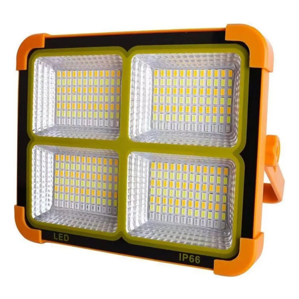 Holofote Solar Led Recarregável Portátil PotenteSolar LED Recarregável Iluminação de emergência Acampamento ao ar livre