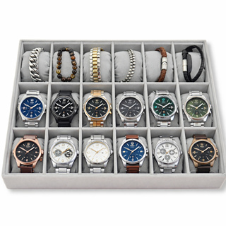 Bandeja Para 18 Relógios ou Bracelete Porta Relógio Com 18 Almofadas em Veludo em Oferta na Shopee