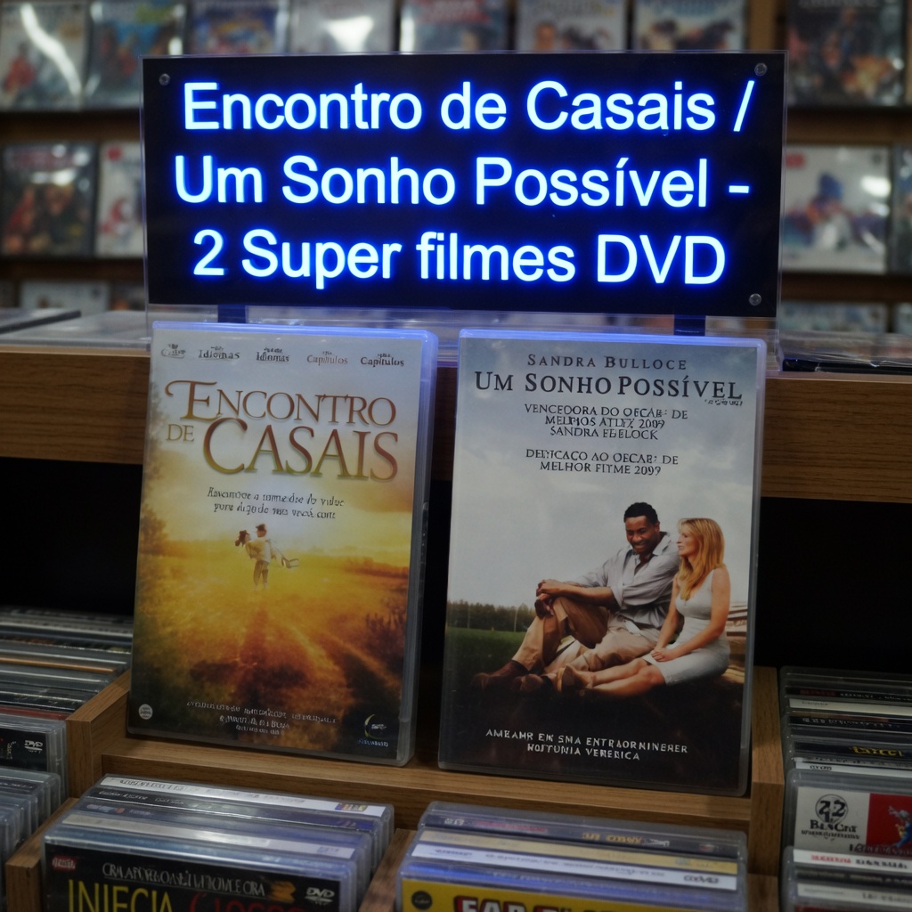 Kit 2 Filmes - Encontro de Casais / Um Sonho Possível  - 2 Super filmes  DVD