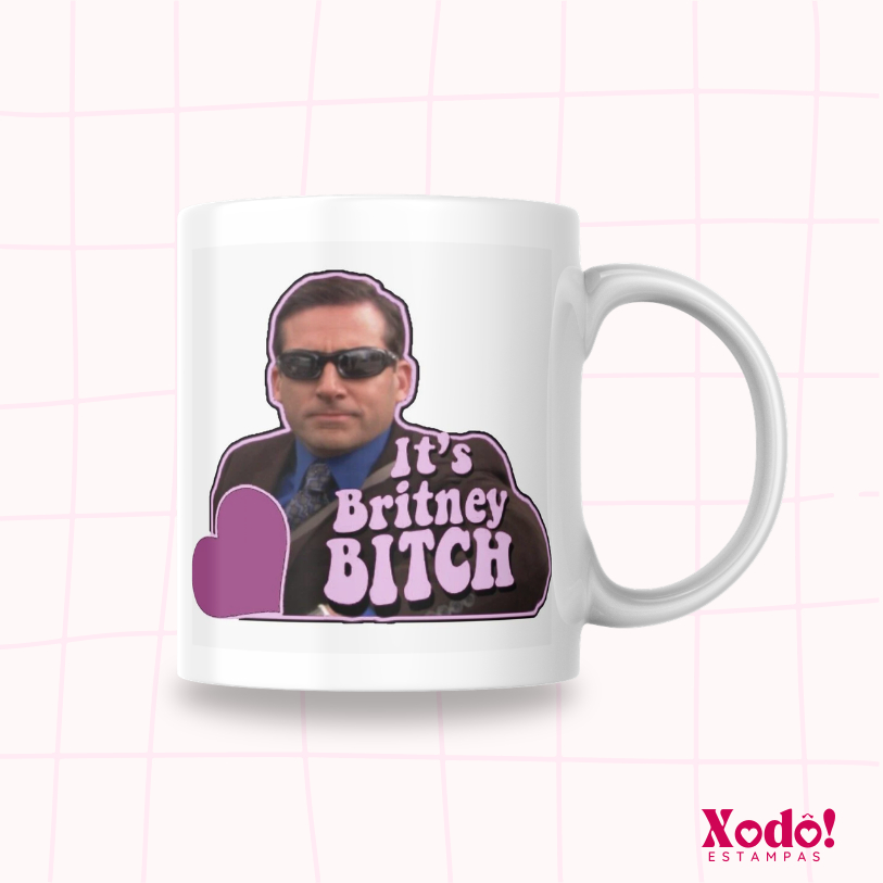 Caneca  Xícara Personalizada The Office - It's Britney Bitch 325ml