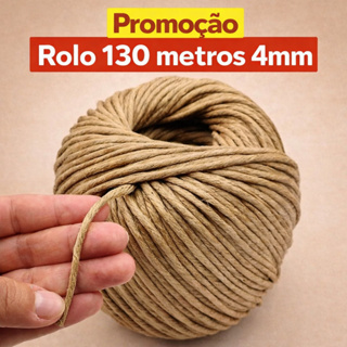 Sisal Rami Cordão 4mm Natural – Ideal para Decoração Rústica, Macramê e Artesanato em Oferta na Shopee