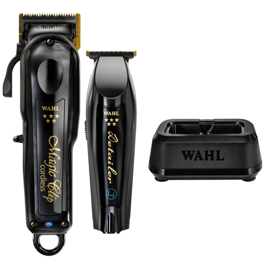 Kit Barber Combo Cordless Wahl + Base Single Carregadora Bivolt | Profissional | Original