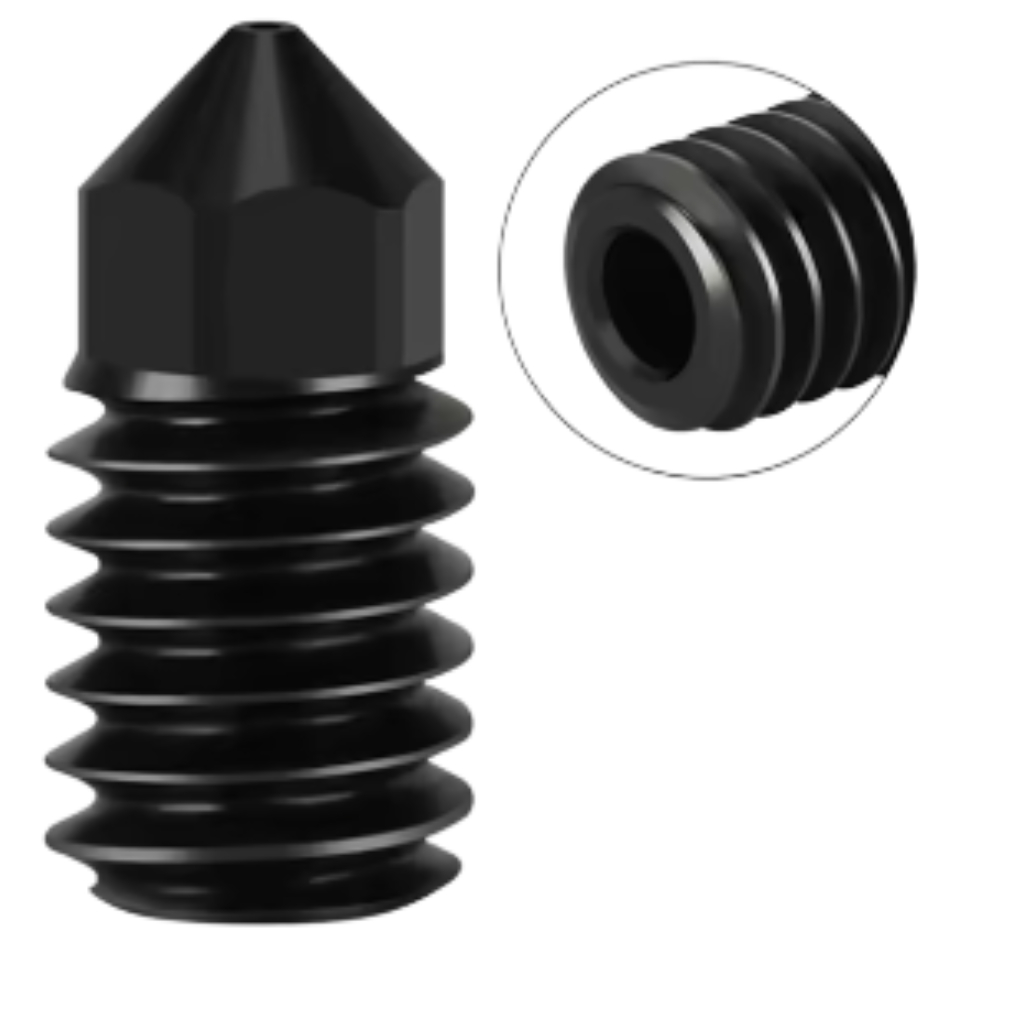 Bico Hotend Aço Endurecido Bambu Lab A1 A1 Mini | 0.2 | 0.6 | 0.8mm | Alta Precisão | PLA PETG CF