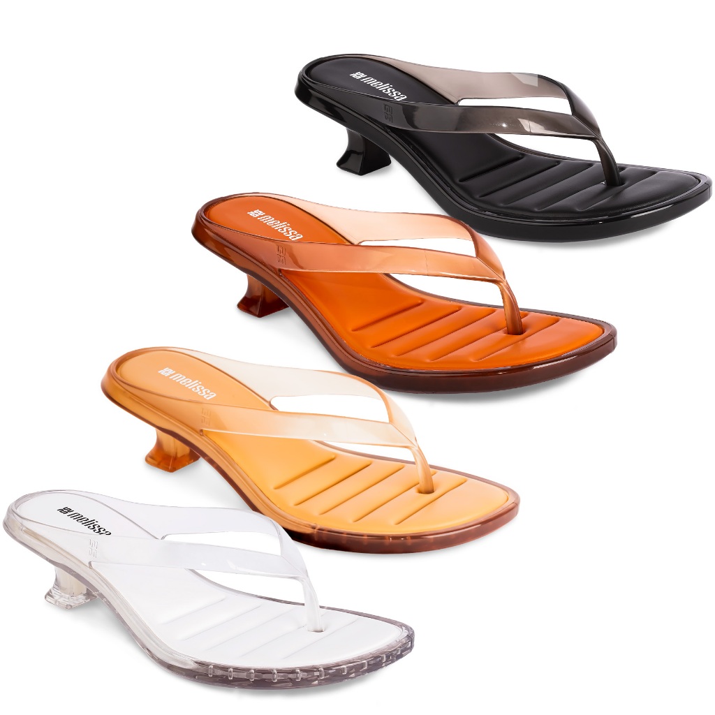 Melissa Thong Kitten Heel Sandália Feminina Saltinho Original Chinelo