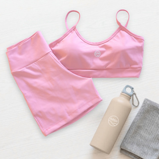 Conjunto Esportivo Fitness Feminino Top com Bojo e Shorts Conforto Sustentação Poliamida Academia Fitness em Oferta na Shopee