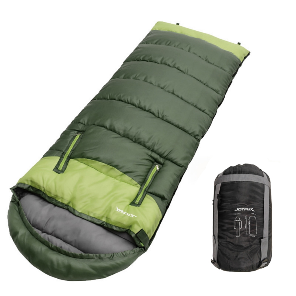 Saco de Dormir Solteiro Joyfox Térmico 5°-15°C Camping Acoplável Lavável Máquina em Oferta na Shopee