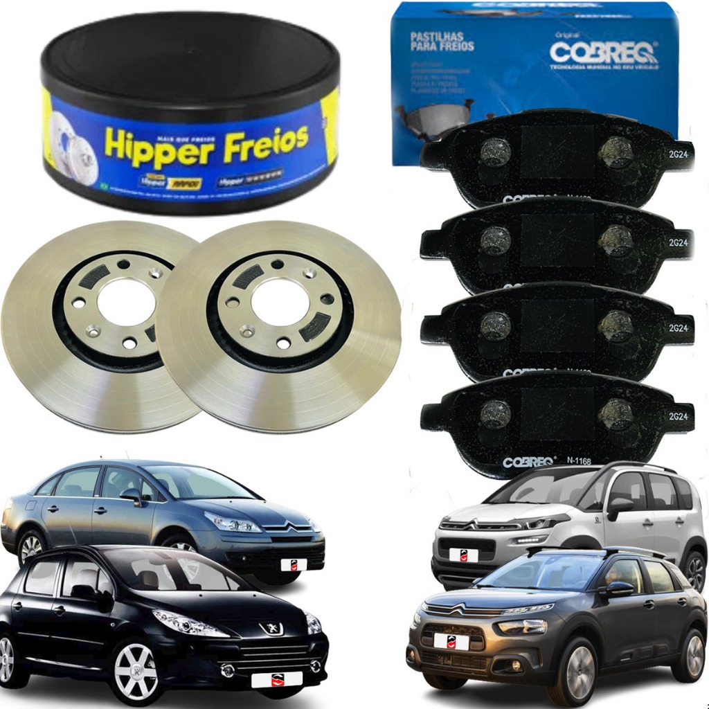 Par Discos E Pastilhas Peugeot 307 2.0i 2003 2004 2005 2006