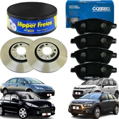 Par Discos E Pastilhas Peugeot 307 2.0i 2003 2004 2005 2006