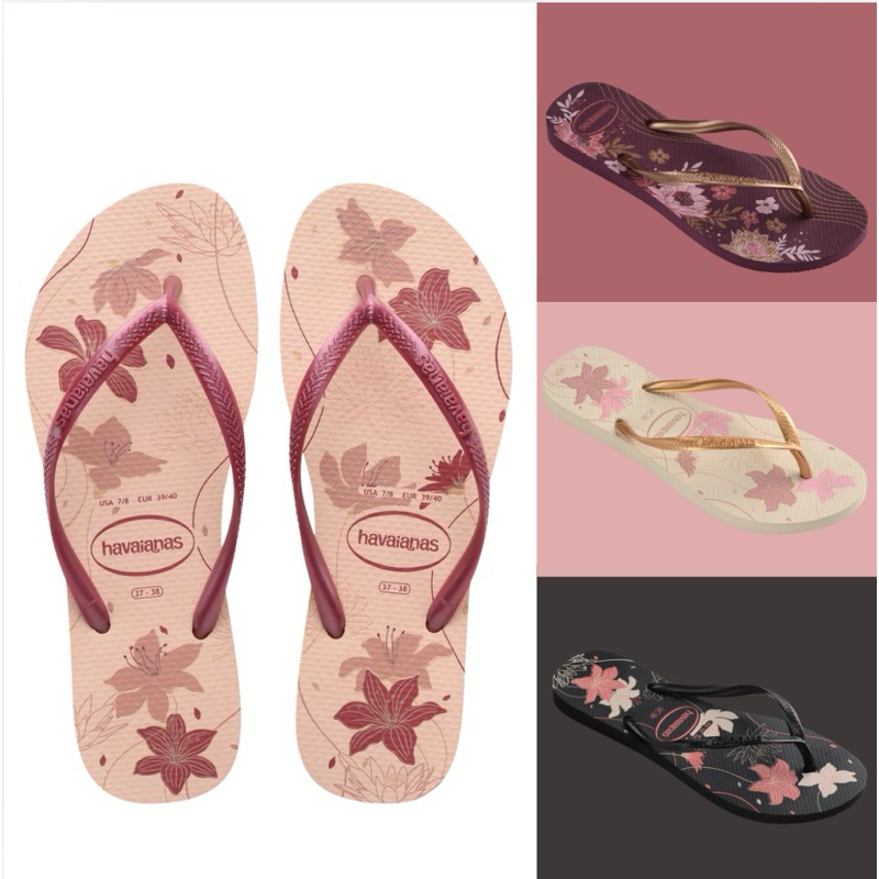 Chinelo Havaianas Slim Orgânic Flores Original