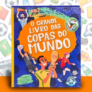 Livro Copa do Mundo de Futebol Seleções + Figurinhas Capa Dura Colecionável