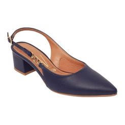 Sapato Feminino Casual Scarpin Slingback Vizzano 1220.385 Salto Bloco