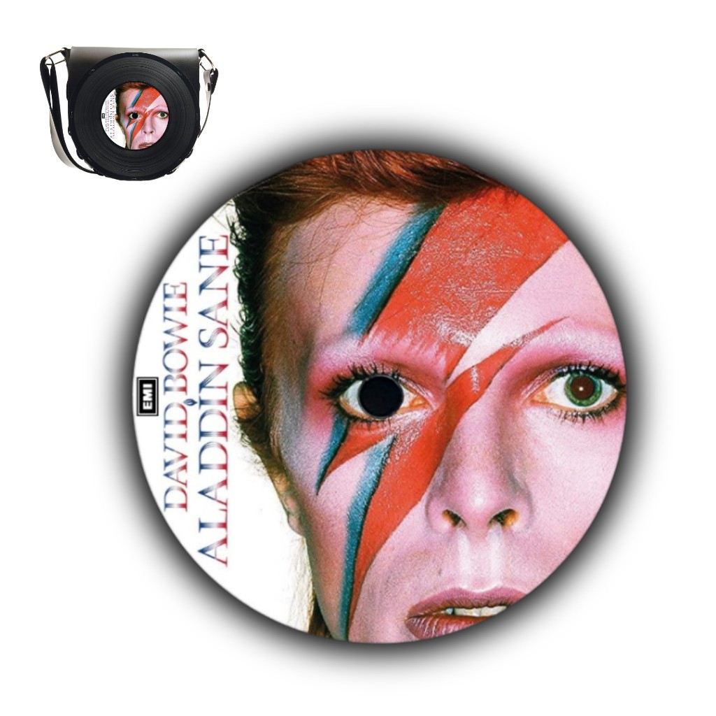Imã decorativo David Bowie - para Bolsa Disco Vinil, geladeira, locker metálico