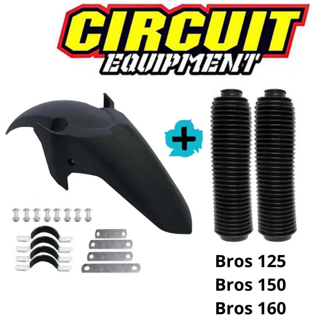 Paralama Xre 190 Bros 160 e 150 Freio A Disco  + Sanfona da Bengala E Suporte de Instalação Incluso em Oferta na Shopee