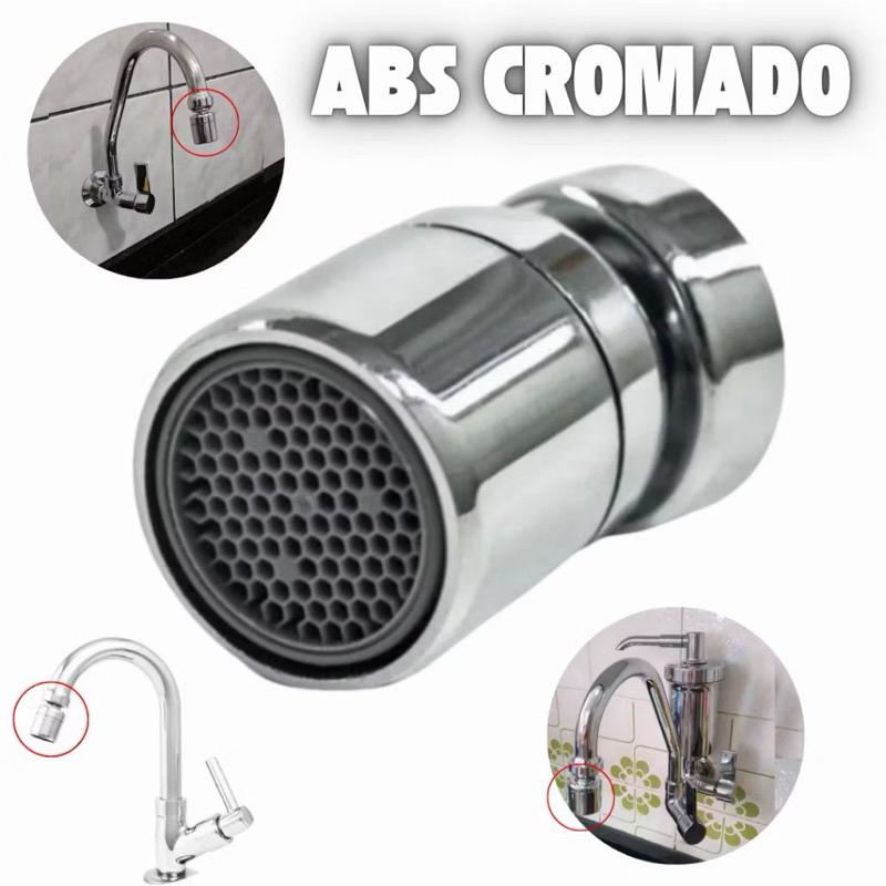Arejador Articulado 360° Universal Torneira Cozinha Banheiro Anti Respingo Economizador Água Extensor Flexível