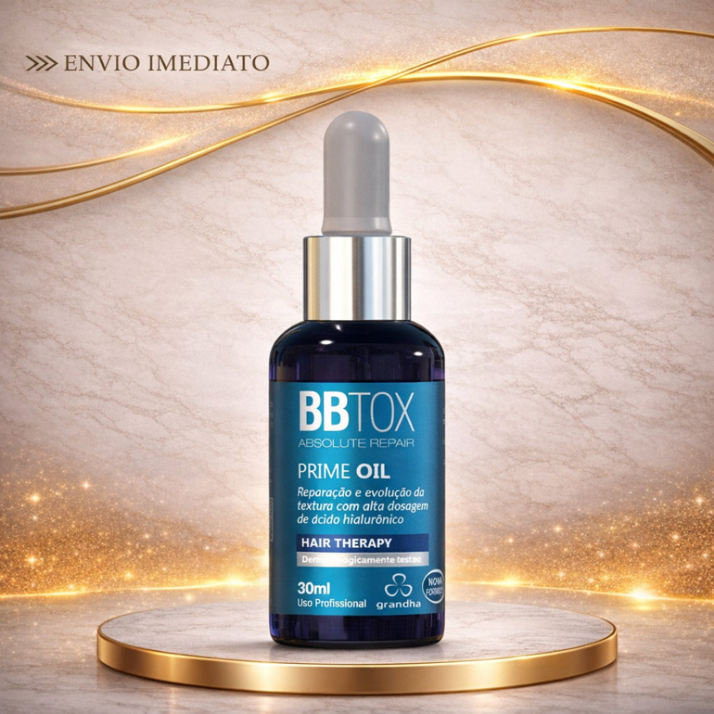 Imagem Ácido Hialurônico Grandha BBtox Prime Oil 30ml  Reparador Pós Progressiva