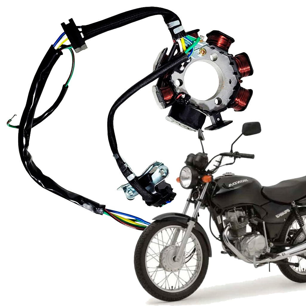 Estator Alternador Gerador Energia Cg 125 Titan 2001 Ate 2002 em Oferta na Shopee