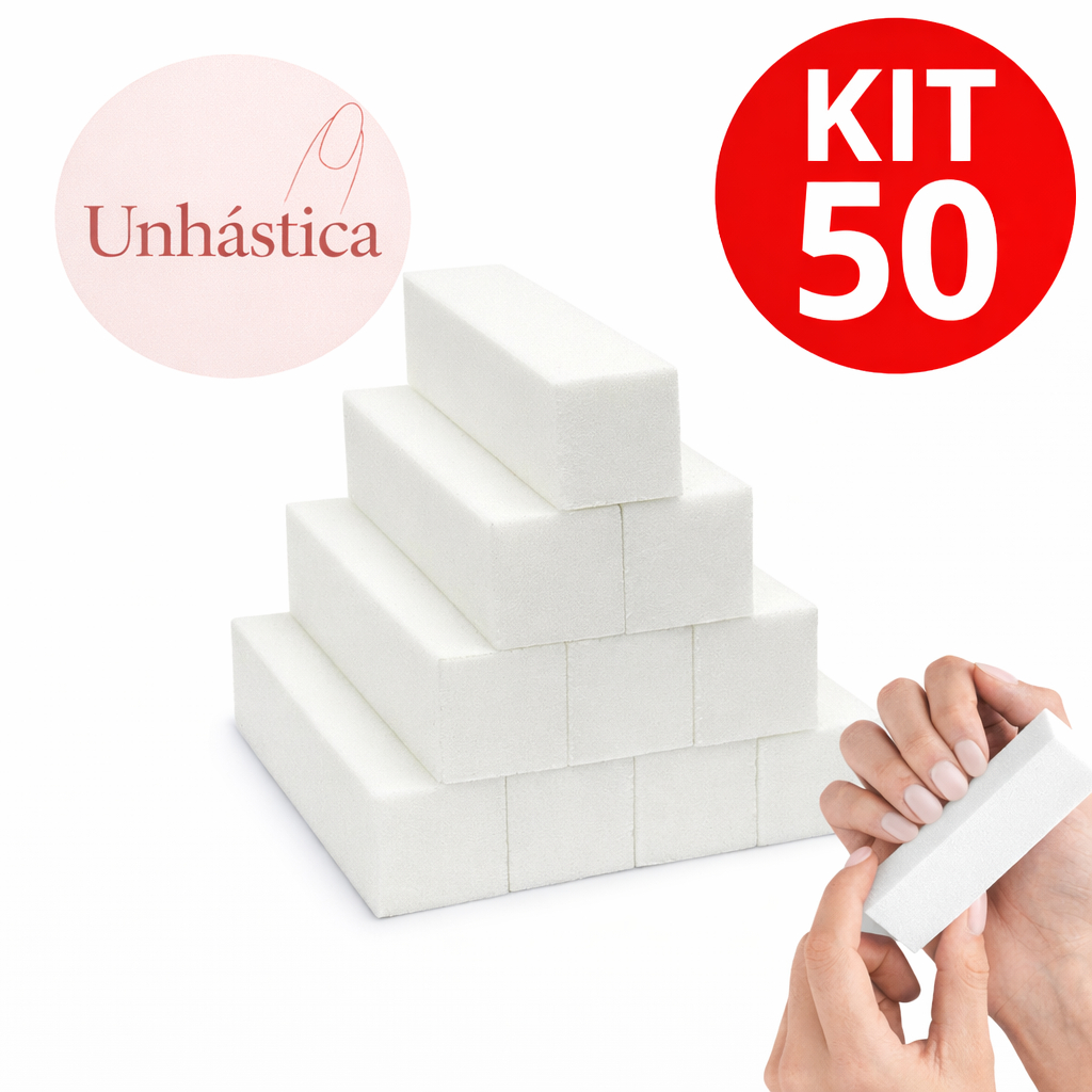 Lixa Bloco Polidora 10/20/30/40/50 Para Unhas Gel Porcelana Polimento de Unha em Oferta na Shopee