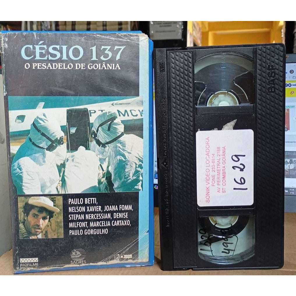 Césio 137 O Pesadelo de Goiânia VHS 1991 Roberto Pires Drama Brasil Acidente Nuclear História Urbana