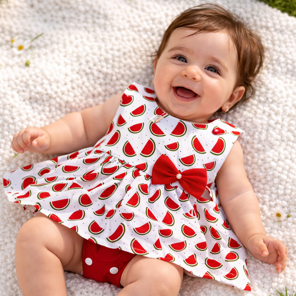 Body Vestido Menina Estampado Luxo Abertura Nas Costas Luxo!