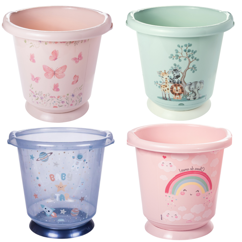 Banheira Infantil Sensitive 17,2 Litros Ofurô Banho do Bebê Resistente Plasútil