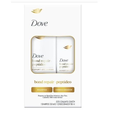 Kit Dove Bond Intense Repair Shampoo 350ml + Condicionador 150ml