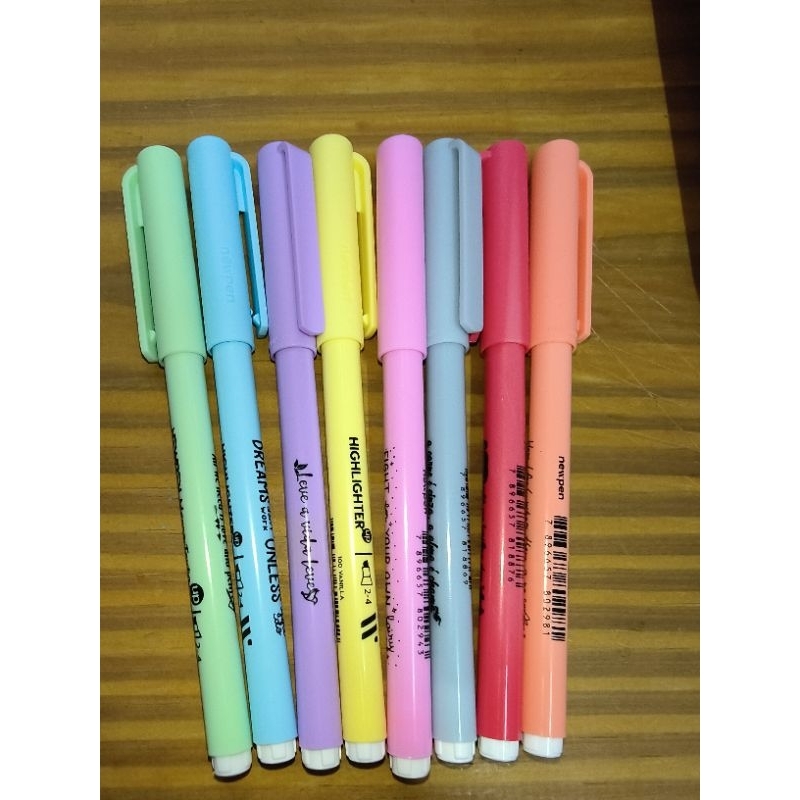 Caneta Marca Texto - Unitário - NewPen - Kit c/8 unidades