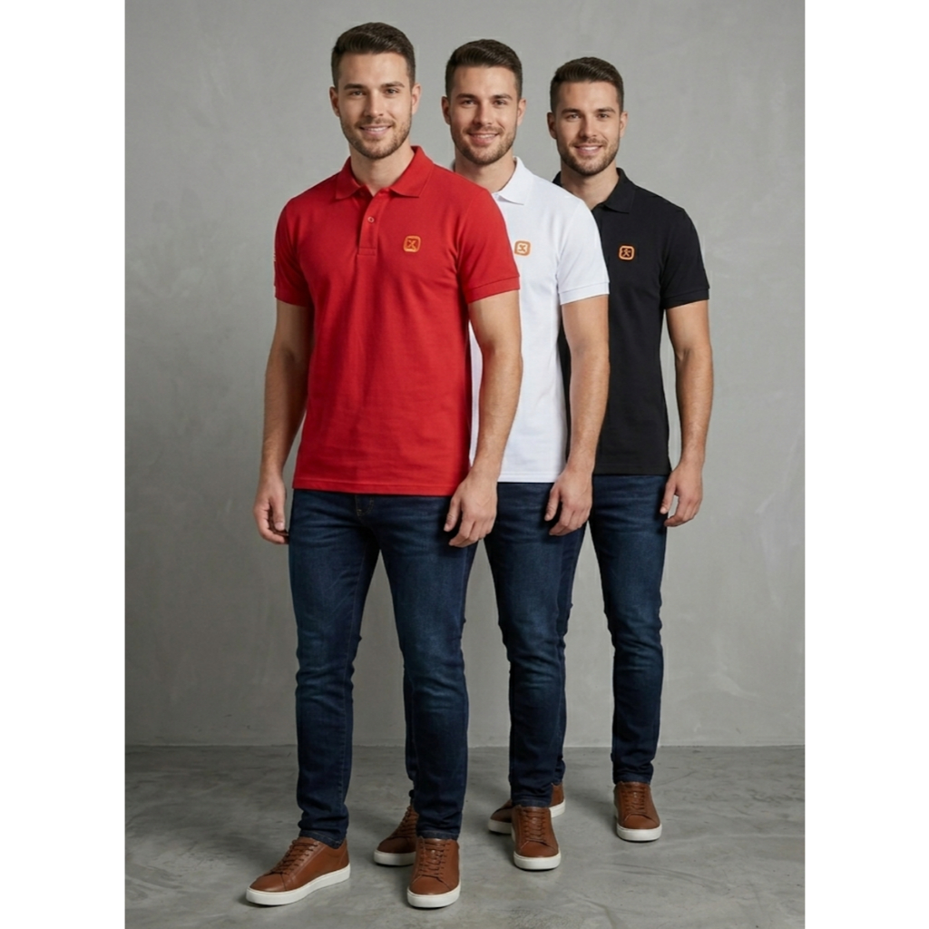 Camisa Polo Masculina Piquet Duplo Premium Confortável Elegante Resistente