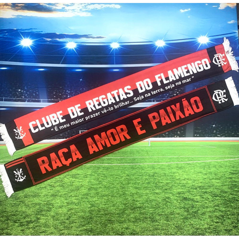 Cachecol Flamengo Dupla Face Mod.01 NOVO MODELO