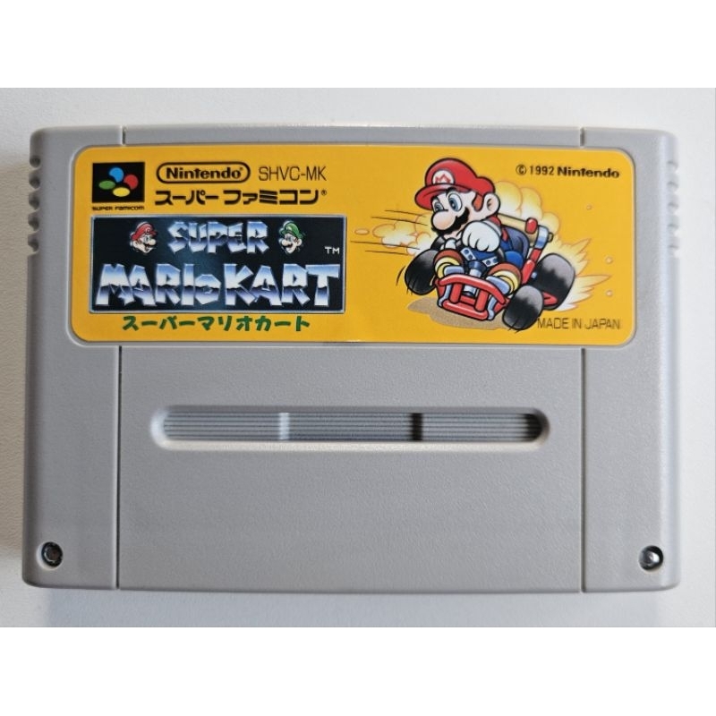 Cartucho Jogo Super Mario Kart super famicom Nintendo snes original japones