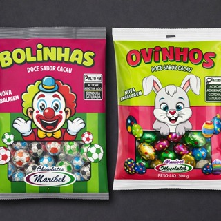 Bolinhas Futebol De Chocolate ou Ovinho C/50un - Marisbel 1 PCT em Oferta na Shopee