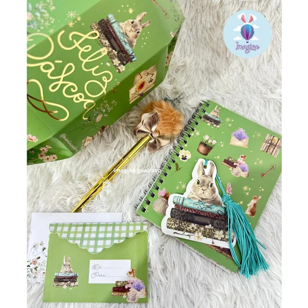 Ovo de Papelaria Cartas no Jardim Coelho - Buendia - Papelaria Criativa - Páscoa