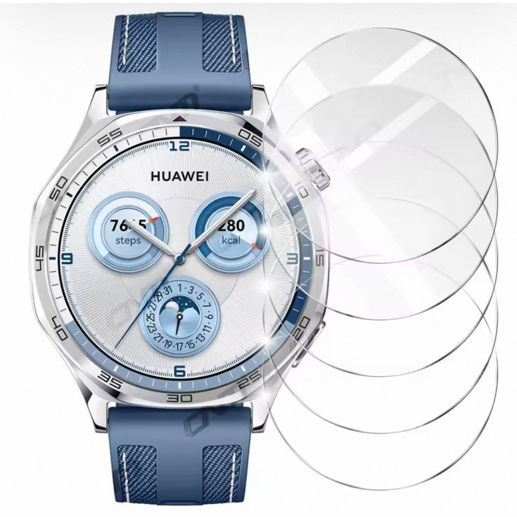 Kit 3 Pelicula Smartwatch Huawei Gt6 Pro 46mm Pelicula Huawei Watch Gt5 Pro 46mm Vidro Temperado