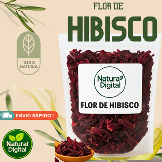 Flor de Hibisco Desidratada Natural Digital – 250 g | 500 g | 1 kg em Oferta na Shopee