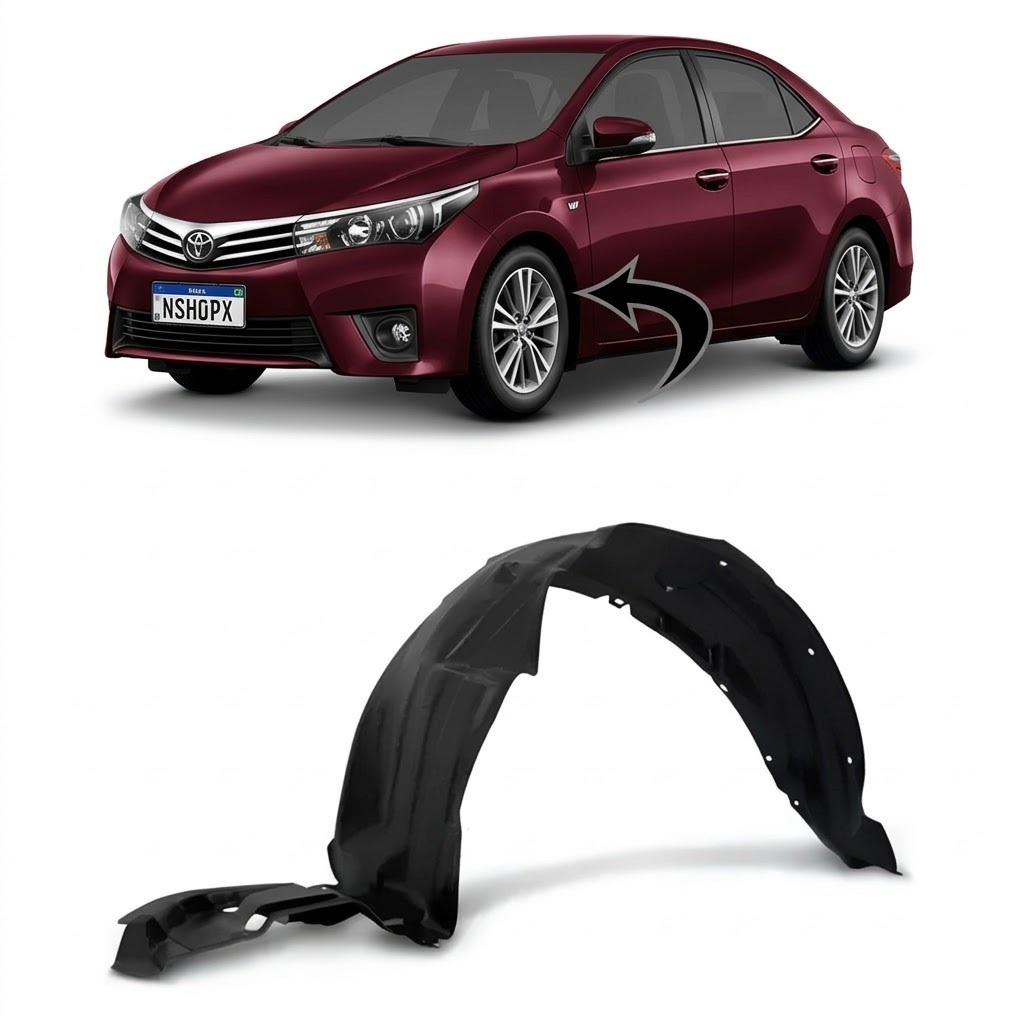 Parabarro Toyota Corolla 2015 2016 2017 2018 2019 Lameiro Dianteiro