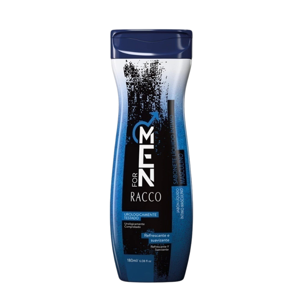 Sabonete Líquido Íntimo Masculino For Men Racco 180ml Bactericida Original Limpa Higieniza Refresca