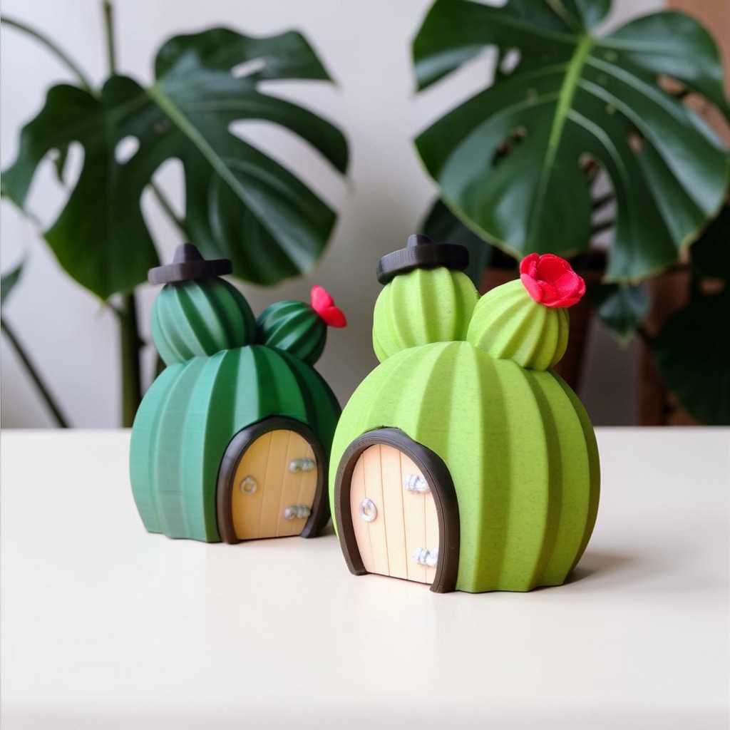 Casinha Decorativa Cacto | Representação Lampião e Maria Bonita | Nordeste | Sertão