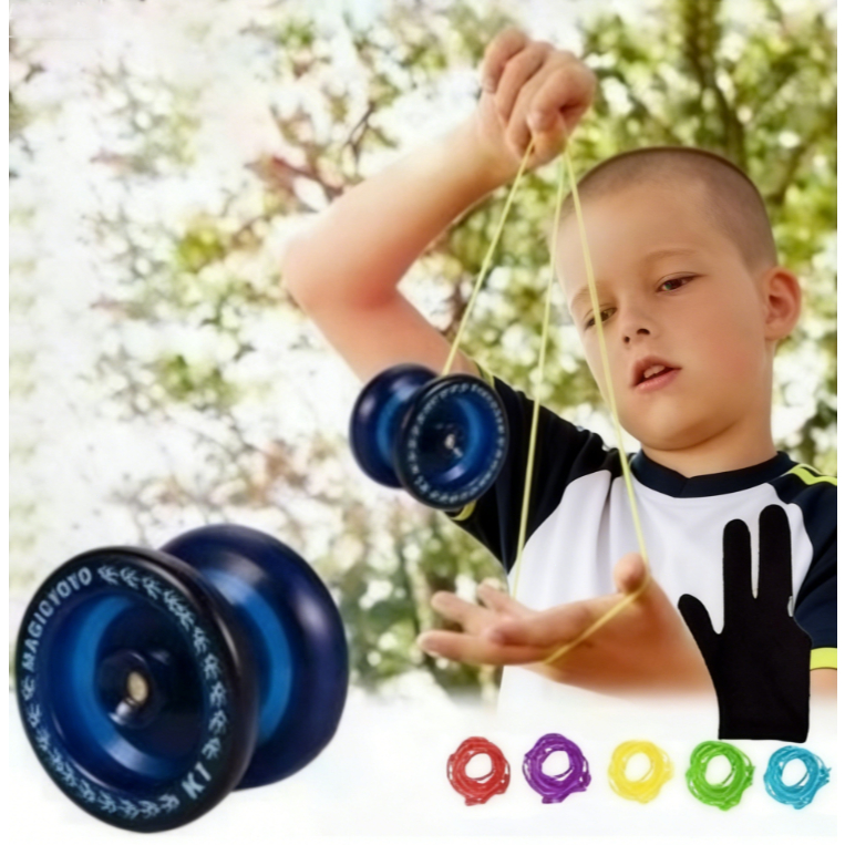 Yo-Yo Giratório Profissional K1 - Material ABS Durável + Kit Completo