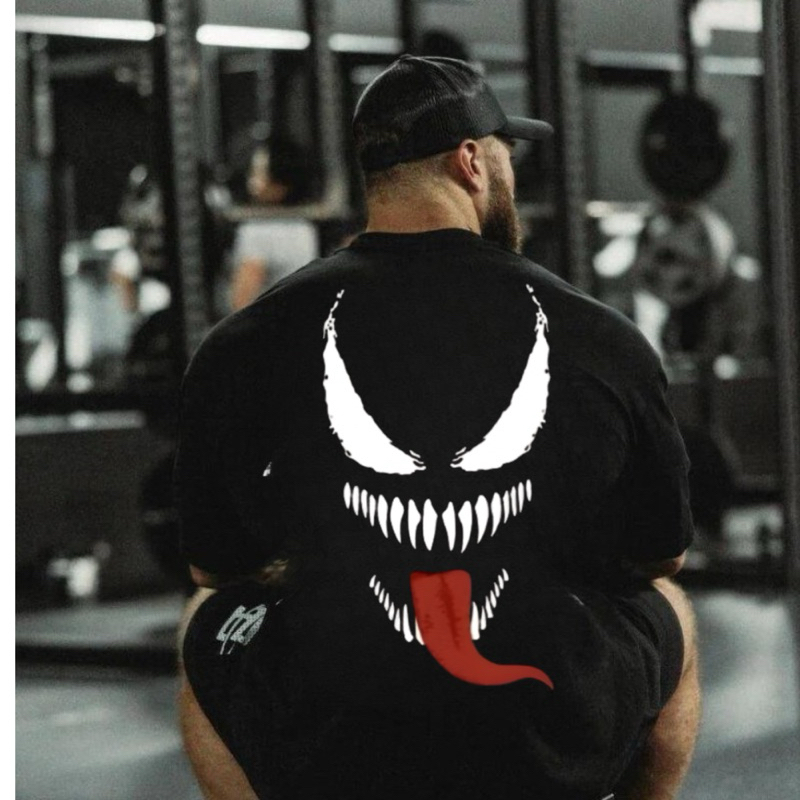 Camiseta Oversized Masculina dia a dia Musculacao  o  Treino Academia Algodão Premium Estampa Dark Mode.ENVIO IMEDIATO