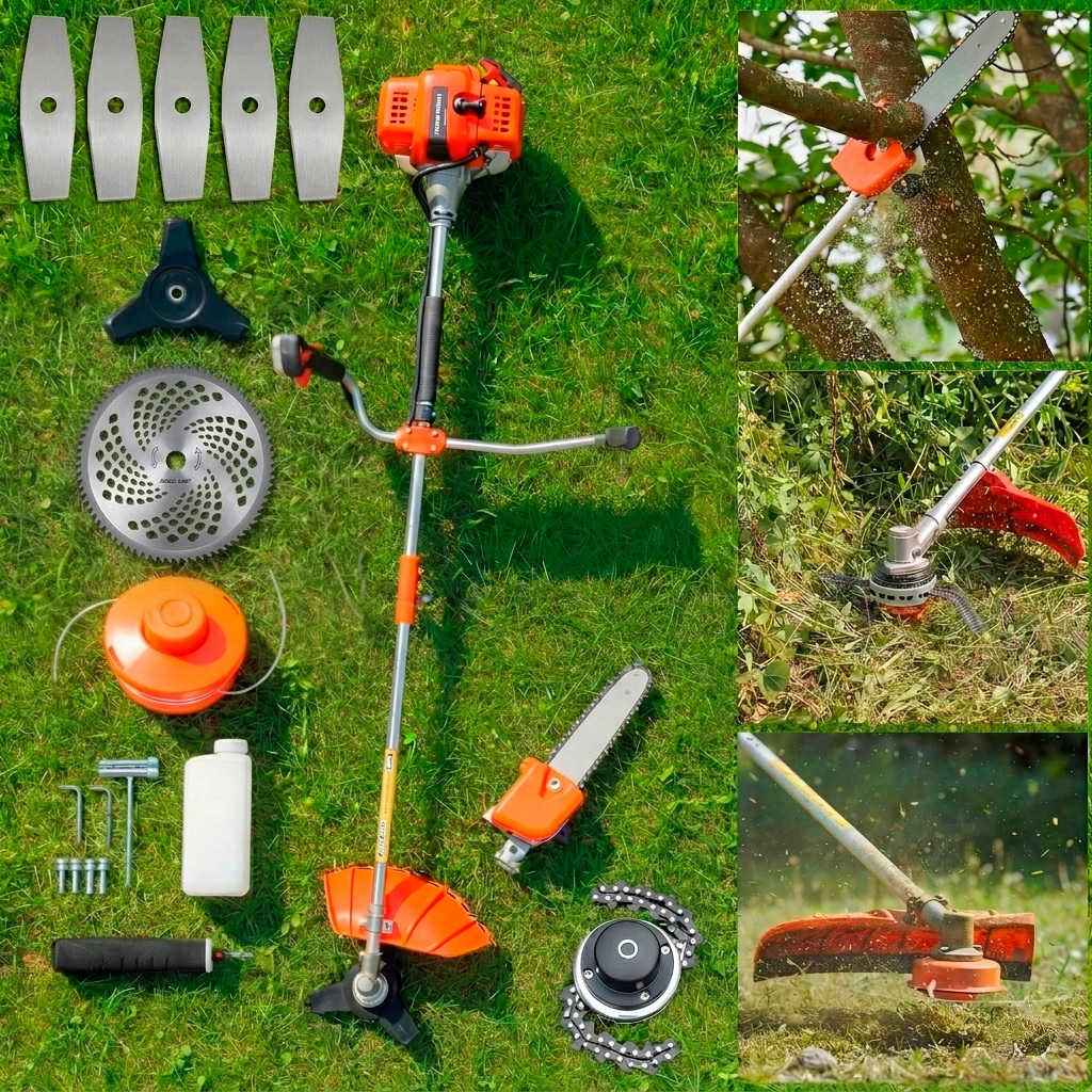 Roçadeira Multifuncional 10 X 1 A Gasolina 2 Tempos - 3hp - 75 Cilindradas - A Mais Completa