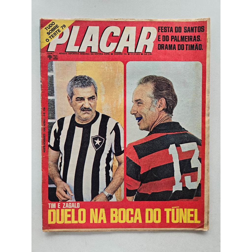 Revista Placar Nº 105 - Mar/1973 - Pôster  Madurga Palmeiras / Figurinhas Enciclopédia / Zagallo #1