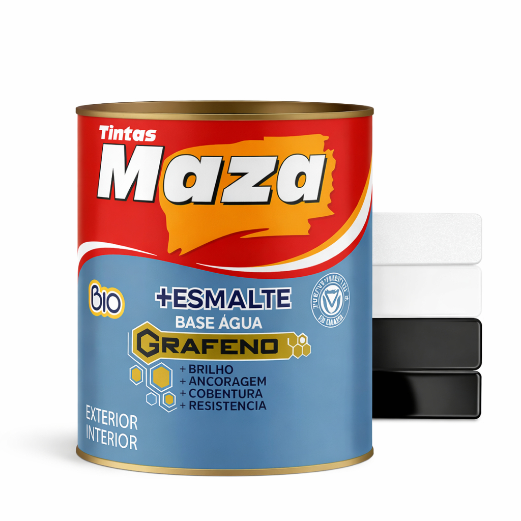 Tinta Esmalte Sintético Base Água 900ml - Maza em Oferta na Shopee