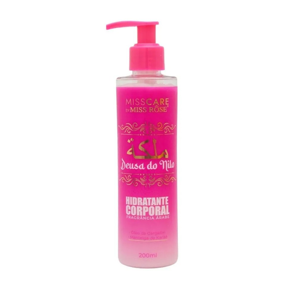 Hidratante Miss Care Miss Rôse Deusa do Nilo Fragrância árabe 200ml