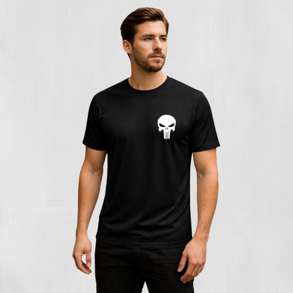Camisa Dry Fit Masculina - JUSTIC3IRO - Academia Corrida Tecnologia Dry Fit Elasticidade Superior Conforto Térmico