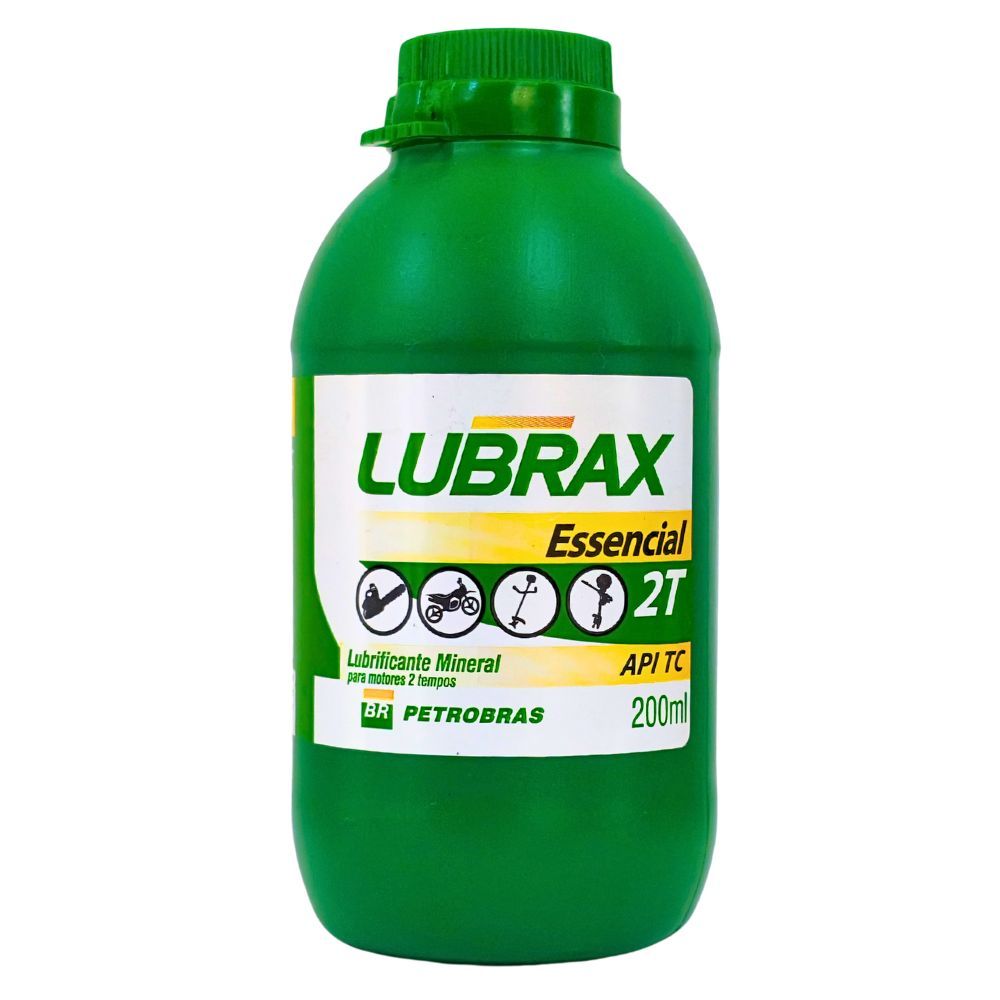 Óleo Lubrificante Mineral Essencial 2T API TC para Motor 2 Tempos Lubrax Petrobras 200ml