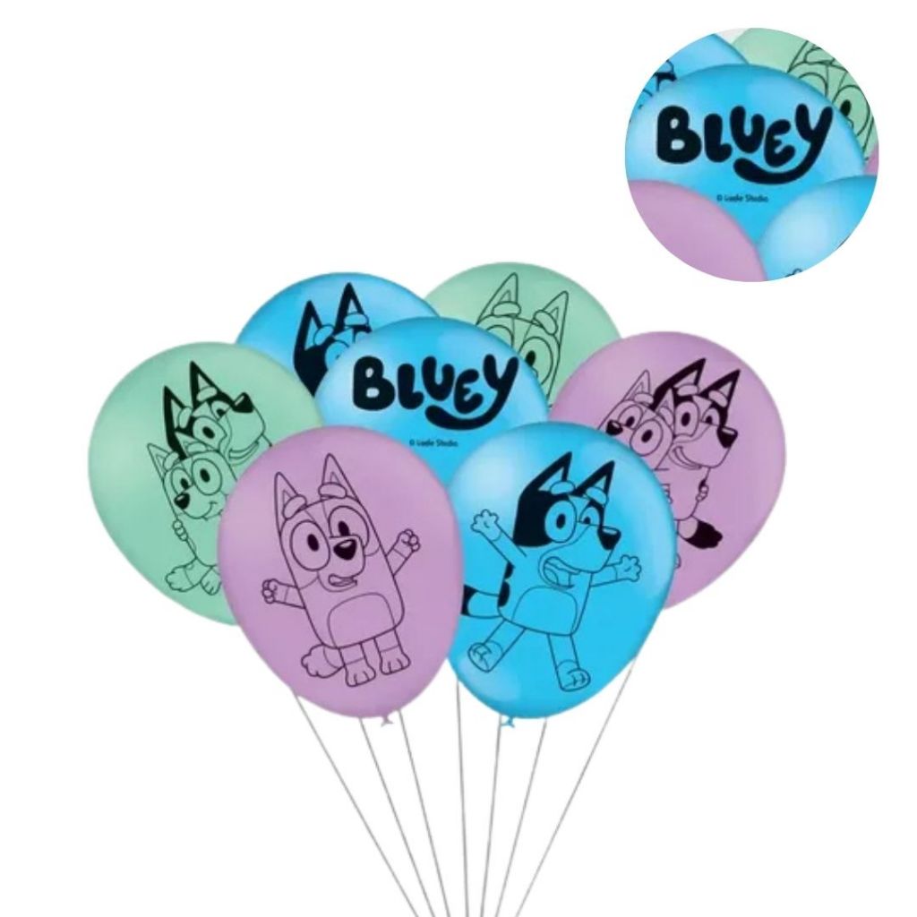 25~125 BALÃO BEXIGA FESTA  BLUEY  n°9 FESTCOLOR (CHOCO)