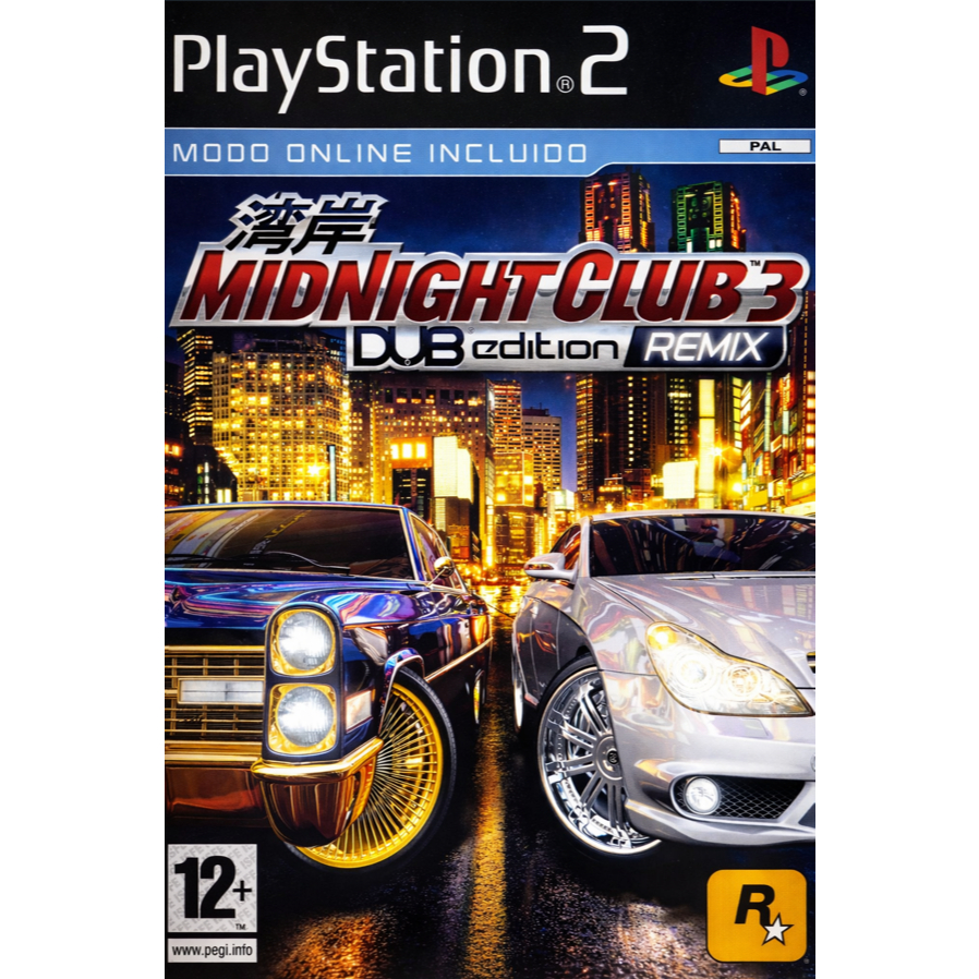 Midnight Club 3 DUB Edition Remix PS2 Jogo de Corrida Carros Tunados PlayStation 2