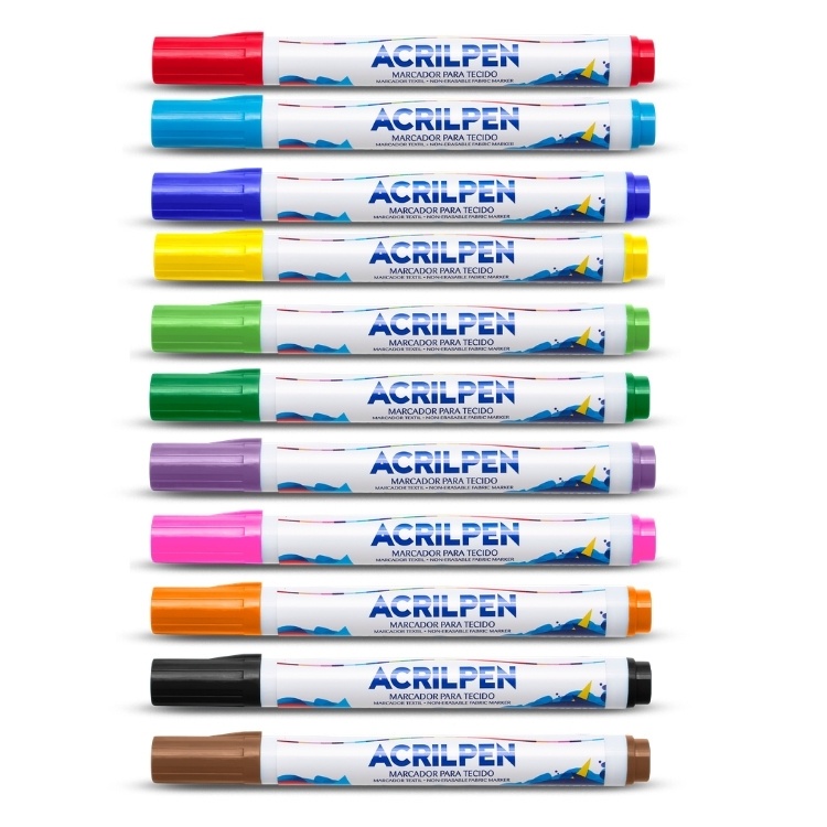 Caneta Marcador Para Tecido Acrilpen ACRILEX