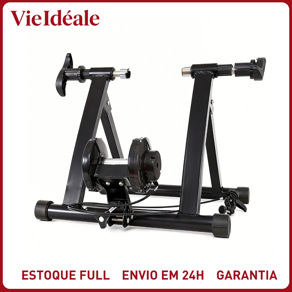 Rolo Treino Bicicleta Fixo MTB Speed Ajuste Carga Dobrável Bike Indoor Blocagem Suporte Ciclismo